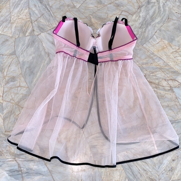 34C Victoria’s Secret Babydoll Slip Beautiful Flowers - Picture 6 of 8